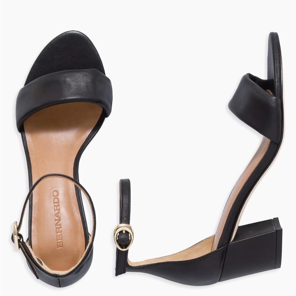 Bernardo Bowie Ankle Strap Heeled Sandals Size 6